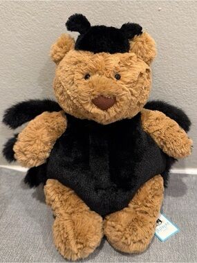 Jellycat Bartholomew Bear 'Spider' with dust bag.